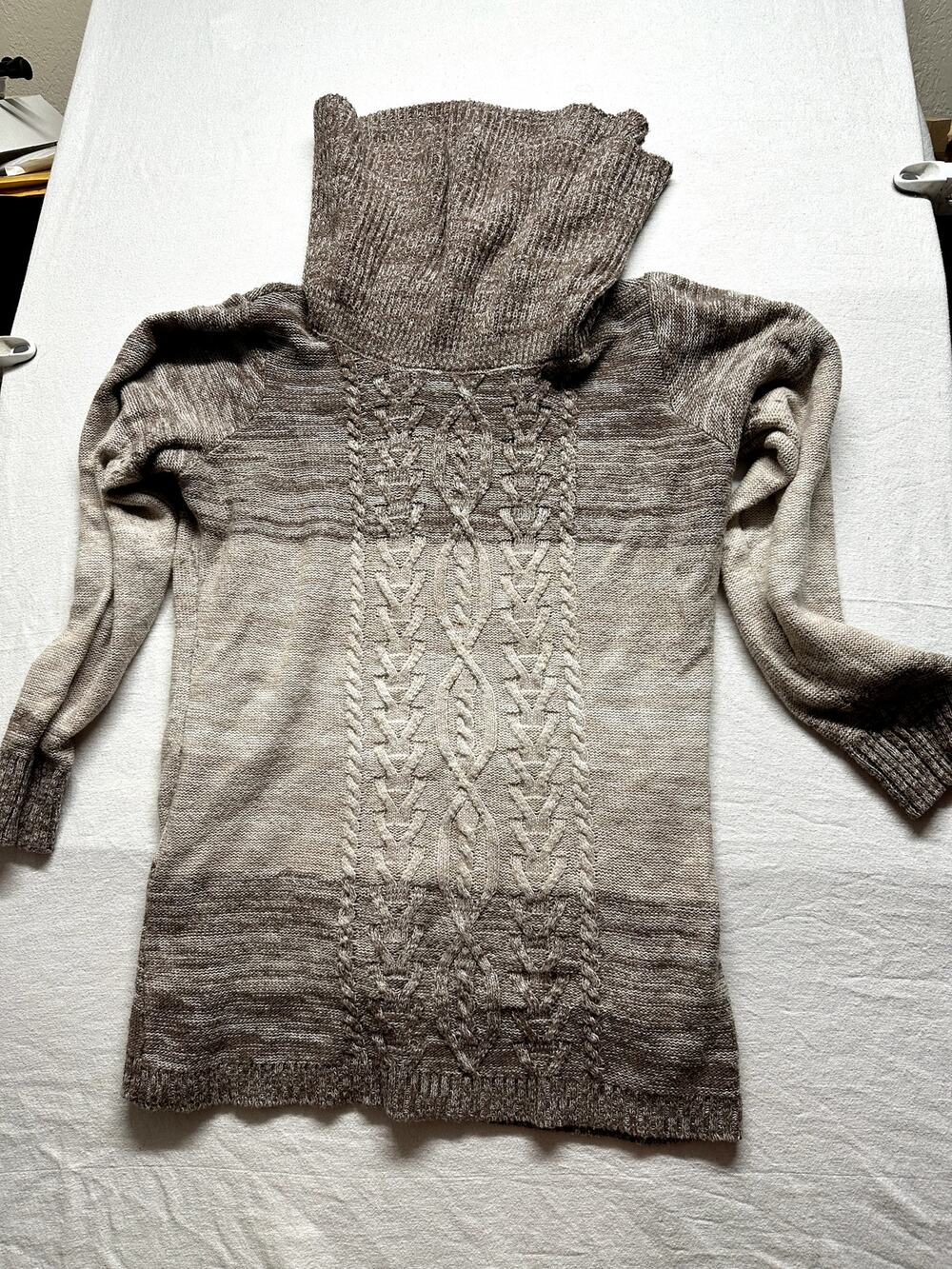 Canyon River Blues Knit Pullover Sweater Gray Blue Cream Striped Size XL